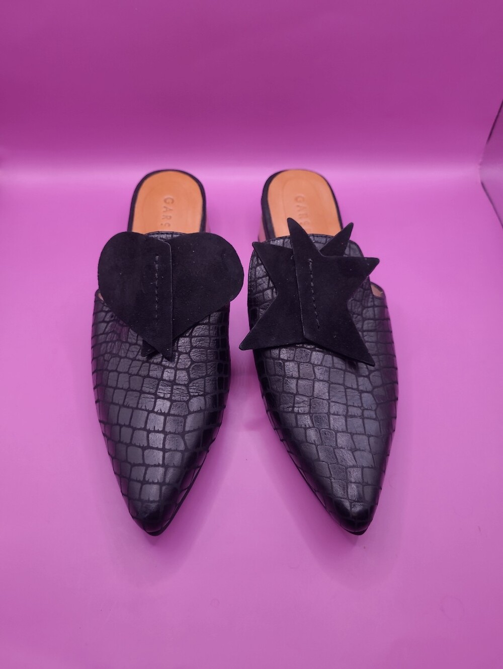 Garces Bottier Zuecos Tribu Happy‎ Mules Leather Shoes Size 6